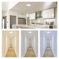 LED prisadené svietidlo, kruhové, biele, 21W, CCT