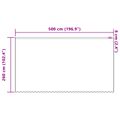 vidaXL Čipková záclona Biela 260 x 500 cm Polyester