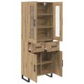 vidaXL Highboard 2 ks Remeselný dub 69,5 x 34 x 180 cm