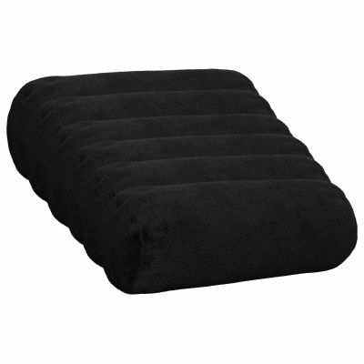 vidaXL Poťah na podložku 6 pcs HEERLEN Čierna Ø 15 x 40 cm Flanel