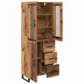 vidaXL Highboard 2 ks Staré drevo 69,5 x 34 x 180 cm Kompozitné drevo