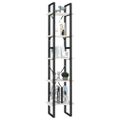 vidaXL Knižnica s 5 policami biela 40x30x175 cm borovicové drevo