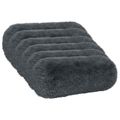 vidaXL Poťah na podložku 6 pcs HEERLEN Antracitová Ø 15 x 40 cm
