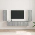 vidaXL TV nástenná skriňa 2 ks Sivý Sonoma Kompozitné drevo