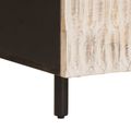 vidaXL Konferenčný stolík Biela 80 x 50 x 40 cm Masívne mango drevo