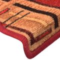 vidaXL Samolepiace nášľapy na schody 15 ks, červené 65x21x4 cm
