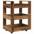 vidaXL Kuchynský vozík Dubové drevo 60 x 45 x 80 cm Kompozitné drevo