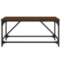 vidaXL Konferenčný stolík hnedý dub 75x50x35 cm kompozitné drevo
