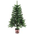 vidaXL Vianočný stromček s 150 LED-i so stojanom Zelená 90 cm PE