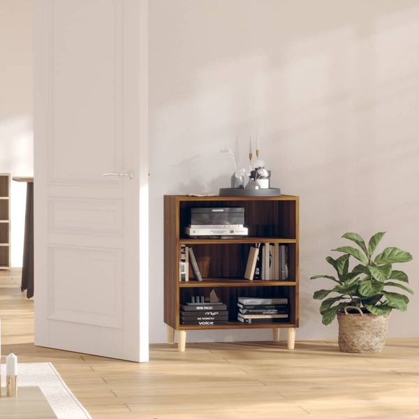 vidaXL Komoda hnedý dub 57x35x70 cm kompozitné drevo