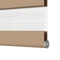 vidaXL Zebrová roleta pieskovo hnedá 90x100 cm šírka látky 85,9 cm polyester