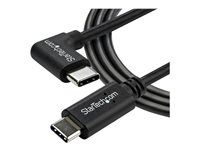 1m / 3 ft - Reversible - M/M - USB Type C Cable - USB-C Charge Cable - USB C to USB C Cable (USB2CC1MR) - USB kábel - USB-C (M) rovný do USB-C (M) pravouhlý - USB 2.0 - 1 m - čierna - pre P/N: DKT30CHD