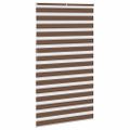 vidaXL Zebra roleta hnedá 130x200 cm šírka látky 125,9 cm polyester
