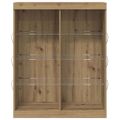 vidaXL LED komoda Dub artisan 81 x 37 x 100 cm Kompozitné drevo