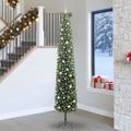 vidaXL Umelý vianočný stromček Zelená 270 cm PVC, oceľ a plast