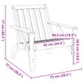 VidaXL záhradné stoličky Adirondack 2 ks Masívne drevo Douglas