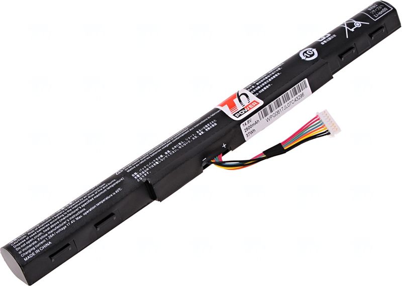 Batéria T6 Power Acer Aspire E5-422, E5-522, E5-722, V3-572, TravelMate P248-M, 4cell, 2500mAh, 37Wh