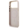 Puzdro Guess pre iPhone 17 Pro Max HC MAGSAFE PU S GRAINED PU STRASS LOGO ružové