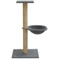 vidaXL Škrabadlo pre mačky so sisalovým, stĺpikom, svetlosivé 74 cm