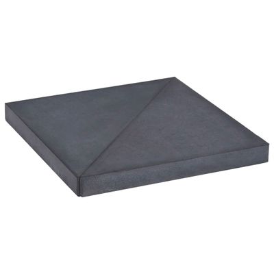 vidaXL Závažie na slnečník, čierne, žula, štvorcové 15 kg