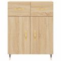 vidaXL Vysoká skrinka dub sonoma 69,5x34x180 cm spracované drevo