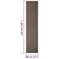 vidaXL Koberec prírodný sisal 80x350 cm hnedý