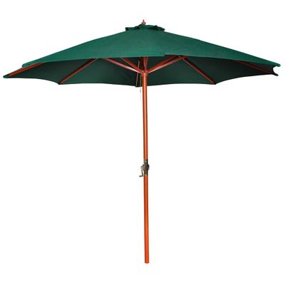 vidaXL Slnečník, zelený 258 cm