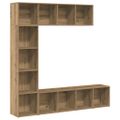 VidaXL skrinky na knihy 3 ks Artisan Oak Engineered Wood