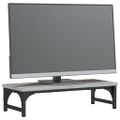 vidaXL Stojan na monitor sivý sonoma 55x23x14 cm kompozitné drevo