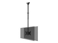 Montážna sada (stropná montáž) - plný pohyb - pre plochý panel - oceľ - čierna - veľkosť obrazovky: 23"-42"