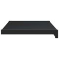 vidaXL Parapetné dosky Čierne s drevenou textúrou 80 x 30 x 4,5 cm PVC