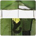 vidaXL Rodinný stan Zelená 450 x 400 x 265 cm Polyester a oceľ