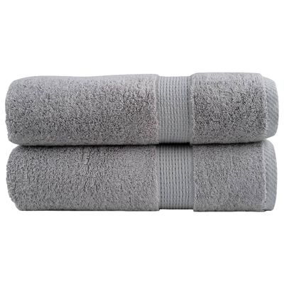vidaXL Prémiové sprchové utierky SOLUND 2 ks sivé 70x140 cm 600 g/m²