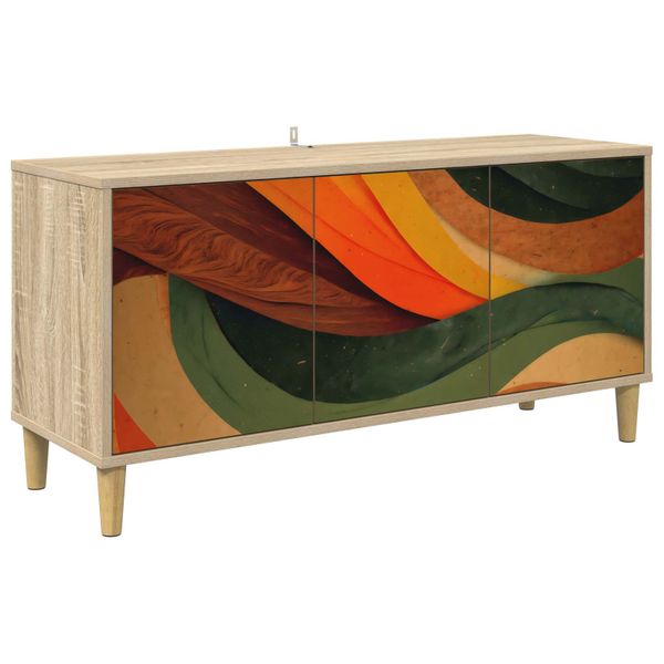 vidaXL TV skrinka BONN 102 x 33 x 50 cm Sonoma Kompozitné drevo