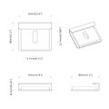 vidaXL Držiak na zrkadlo 340 Niklová 35 x 30 x 8,3 mm Oceľ