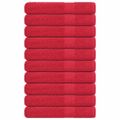 vidaXL Uteráky FROGN 10 ks červené 100x200 cm 360 g/m²