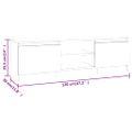 vidaXL TV skrinka dymový dub 120x30x35,5 cm spracované drevo