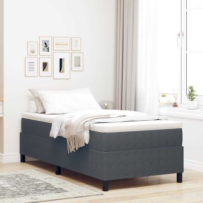 vidaXL Platformový rám postele Tmavo šedá 80 x 200 cm