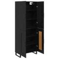 vidaXL Highboard 2 ks Čierny dub 69,5 x 34 x 180 cm