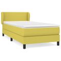 vidaXL Boxspring posteľ s matracom zelená 100x200 cm látka