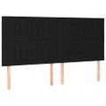 vidaXL Posteľný rám boxspring s matracom čierny 160x200 cm látka