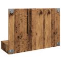 vidaXL Zrkadlová skrinka s LED Old Wood 90x31,5x62 cm