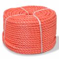 vidaXL Krútené lano, polypropylén, 6 mm, 200 m, oranžové