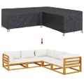 vidaXL Obal na nábytok 255 x 255 x 80 cm 600D Oxford tkanina Tvar L
