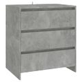 vidaXL Komoda betónovo sivá 70x41x75 cm spracované drevo