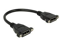 DisplayPort gender changer - DisplayPort (F) do DisplayPort (F) - 25 cm - čierna