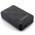 Power banka Guess 10000mAh 18W GUPB10DP4GEGK čierna PU Koža