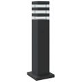 vidaXL Vonkajšia stojaca lampa čierna 50 cm hliník