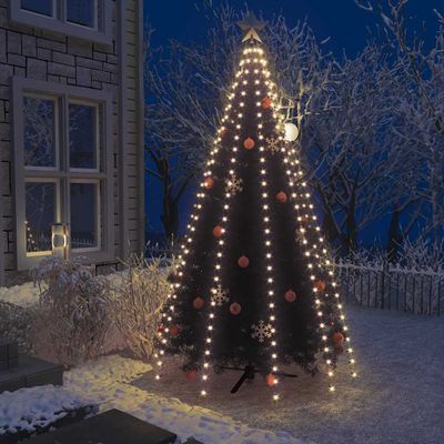 vidaXL Svetelná sieť na vianočný stromček 300 LED, 300 cm