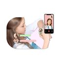 Detské smart hodinky okrúhle Kiddoboo x Lagenio WatchMe 4G Pink/Mint